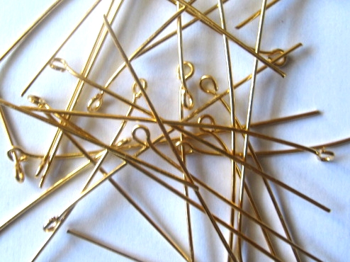 Contrapino dourado - 5 cm - 10 gr (+/- 50 peças) MT-657